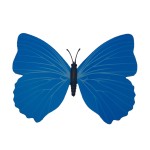 Set 12 bucati, fluturi 3D cu magnet, decoratiuni casa sau evenimente, albastru, A44